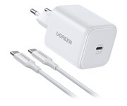 UGREEN Ładowarka sieciowa X524 USB-C GaN 45W + kabel 1m biała UGREEN