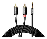 UGREEN AV116 Przewód 35mm Jack do 2RCA Cinch 5m czarny UGREEN