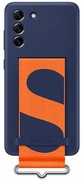 SAMSUNG Etui Silicone Cover z paskiem do S21 FE Navy Etui Silicone Cover z paskiem do S21 FE Navy SAMSUNG