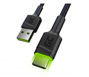 Green Cell Kabel USB 3.0 - USB-C (LED, 2m) Green Cell