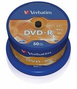 VERBATIM DVD-R 16x 4.7GB 50P CB 43548 DVD-R 16x 4.7GB 50P CB 43548 VERBATIM
