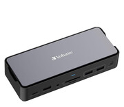Verbatim USB-C Pro 2xHDMI DP RJ45 4xUSB 3xUSB-C SD microSD SSD 256GB Verbatim