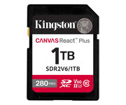 Kingston 1TB SDXC Canvas React Plus UHS-II V60 4K Kingston