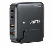 UNITEK Ładowarka biurkowa GaN 70W 2x USB-A 2x USB-C P1228ABK Ładowarka biurkowa GaN 70W 2x USB-A 2x USB-C P1228ABK UNITEK