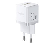 Baseus Ładowarka sieciowa Palm 30W USB-C USB-A biała Baseus
