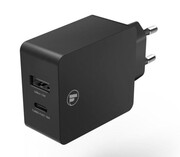 Hama ŁADOWARKA SIECIOWA HAMA 1xUSB-C 1xUSB PD 30W czarna # Hama