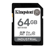 Kingston 64GB SDXC Industrial UHS-I U3 V30 A1 pSLC Kingston