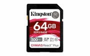 KINGSTON SD Canvas React Plus 64GB, 300/260MB/s SD Canvas React Plus 64GB, 300/260MB/s KINGSTON
