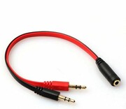 MOZOS Adapter jack 1x żeński 3.5mm - 2x męski 3.5mm ASM-2 Adapter jack 1x żeński 3.5mm - 2x męski 3.5mm ASM-2 MOZOS