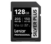Lexar 128GB Silver Plus SDXC UHS-I U3 V30 Lexar