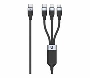 UNITEK Przewód Ładujący USB-C 3w1 (Lightning 20W) C14101BK-1.5M Przewód Ładujący USB-C 3w1 (Lightning 20W) C14101BK-1.5M UNITEK