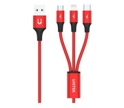 Unitek Kabel USB 2.0 3w1 Lightning, micro USB, USB-C 1,2m Unitek