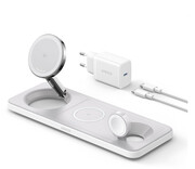 Anker MagGo Wireless Charging Station Qi 2.0 15W Pad 3-in-1 biała Anker