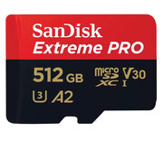 Sandisk 512GB microSDXC Extreme PRO 200MB/s A2 C10 V30 UHS-I U3 Sandisk