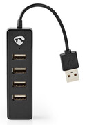 NEDIS HUB NEDIS 2.0 4 PORT Czarny # NEDIS