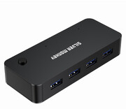 Silver Monkey Switch Box HUB 4 x USB 3.1 + USB-C (DC) (na 2 komputery) Silver Monkey