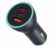 BASEUS Samochodowa 65W GaN 2x USB-C USB-A Golden Contactor Pro C00035202841-00 Samochodowa 65W GaN 2x USB-C USB-A Golden Contactor Pro C00035202841-00 BASEUS