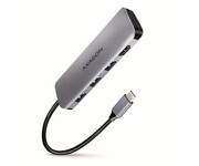 Axagon HMC-HCR3A SuperSpeed USB-C COMBO 5in1 hub Axagon