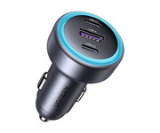 UGREEN Ładowarka samochodowa EC307 USB + 2X USB-C 30W czarna UGREEN