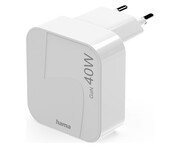 Hama ŁADOWARKA SKŁADANA GAN 40W 2X USB-C BIAŁA Hama