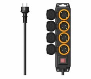 HAMA LISTWA ZASILAJĄCA BUDOWLANA 4x SCHUKO 4M 3680W IP44 LISTWA ZASILAJĄCA BUDOWLANA 4x SCHUKO 4M 3680W IP44 HAMA
