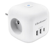 Qoltec Kostka zasilająca przedłużacz 6w1 3x AC/2x USB/1x USB-C Qoltec