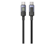 Unitek Przewód USB-C PD 60W z wyświetlaczem 1m z oplotem Unitek