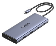 UGREEN Hub USB-C 10w1 CM639 2x HDMI 2x USB RJ45 SD/TF PD 100W UGREEN