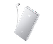 Anker Zolo Power Bank 10000mAh 22.5W Built-In USB-C Cable White Anker