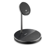 Hama ŁADOWARKA INDUKCYJNA STAND 2W1 Qi2 FAST CHARGE 15W CZARNA Hama