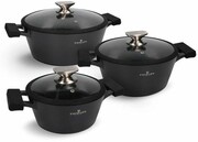 ZWIEGER Black Stone Zestaw garnków 6 el. Black Stone Zestaw garnków 6 el. ZWIEGER