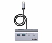 UNITEK Hub alumininiowy USB-A/USB-C z 4 portami 5Gbp H1337AGY01 Hub alumininiowy USB-A/USB-C z 4 portami 5Gbp H1337AGY01 UNITEK