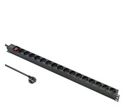 Qoltec Aluminiowa Listwa zasilająca PDU do RACK 16A 16xFR Pionowa Qoltec