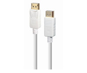 Gembird Kabel DisplayPort 4K M/M 1,8M, kolor biały Gembird