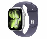 APPLE Watch Series 11 GPS 42mm Aluminiowa koperta (srebrny)/ Sportowy pasek (fioletowy) - rozmiar S/M Watch Series 11 GPS 42mm Aluminiowa koperta (srebrny)/ Sportowy pasek (fioletowy) - rozmiar S/M APPLE