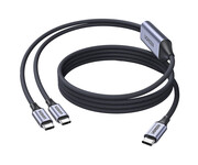 UGREEN Kabel 2w1 USB-C do 2x USB-C L533 140W 480 Mbps 2m UGREEN