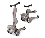 Scoot & Ride Highwaykick 1 Lifestyle Jeździk i hulajnoga 2w1 Brown Lines Scoot & Ride