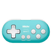 8BitDo Zero 2 Bluetooth Gamepad Mini Controller - Turquoise 8BitDo