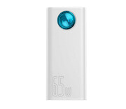 Baseus Amblight 30000mAh, 4xUSB, USB-C, 65W (biały) Baseus