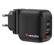 Verbatim Mini GaN Charger 70W 3 Port US/EU/UK Verbatim