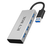 ICY BOX Hub USB-A - 4x USB-A Aluminiowy ICY BOX