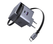 UGREEN Ładowarka sieciowa GaN X615USB-C + USB65W z kablem szara UGREEN