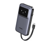 UGREEN Powerbank 10000mAh Uno PB511 30W wbudowany kabel USB-C szary UGREEN