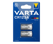 Varta Litowe Baterie Cylindryczne CR123A (2 szt.) Varta