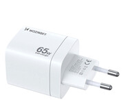 Wozinsky Ładowarka sieciowa GaN 65W USB-A / 2 x USB-C biała CGWCW Wozinsky