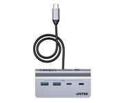 Unitek Hub aluminiowy USB-A/USB-C z 4 portami 5Gbp Unitek