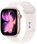 APPLE Watch Series 11 GPS 42mm Aluminiowa koperta (różowe złoto)/ Sportowy pasek (łagodny róż) - rozmiar M/L Watch Series 11 GPS 42mm Aluminiowa koperta (różowe złoto)/ Sportowy pasek (łagodny róż) - rozmiar M/L APPLE