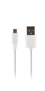 Xqisit KABEL USB-microUSB XQISIT 1.8m biały w oplocie # Xqisit