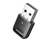 UGREEN Odbiornik USB Bluetooth 5.3 CM591 LED zasięg 20m czarny UGREEN