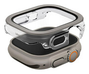 Uniq Etui Voute do Apple Watch Ultra 49mm szkło hartowane srebrny Uniq